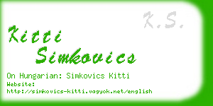 kitti simkovics business card